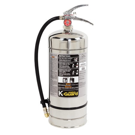 Non-Magnetic Stored-Pressure De-Ionized Water Mist Fire Extinguisher